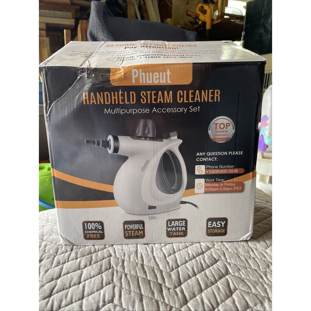 Multipurpose Steam Cleaner Various Heads Disinfection Large Tank Chemical Free